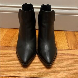 Vince Camuto Sleek Black Ankle Booties